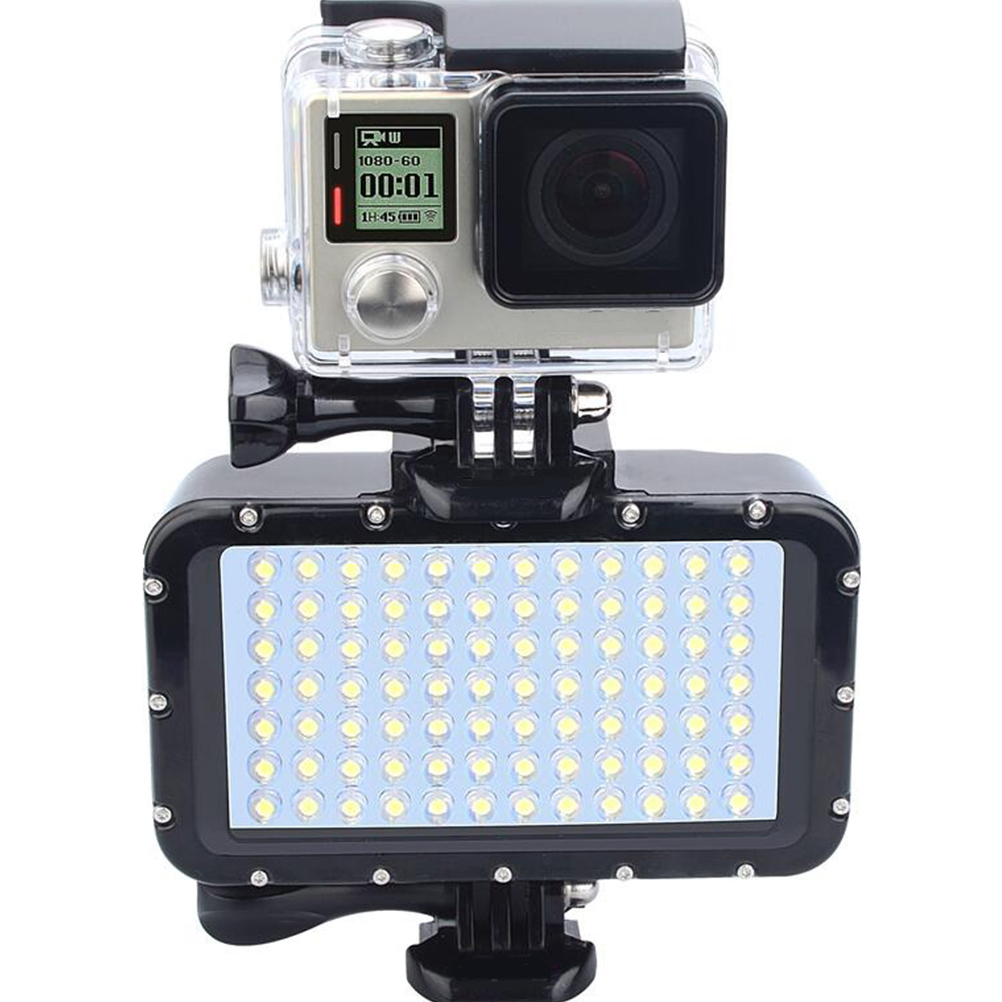 Photography Lighting Description - 50m/164ft 방수 충전식 디밍 가능 수중