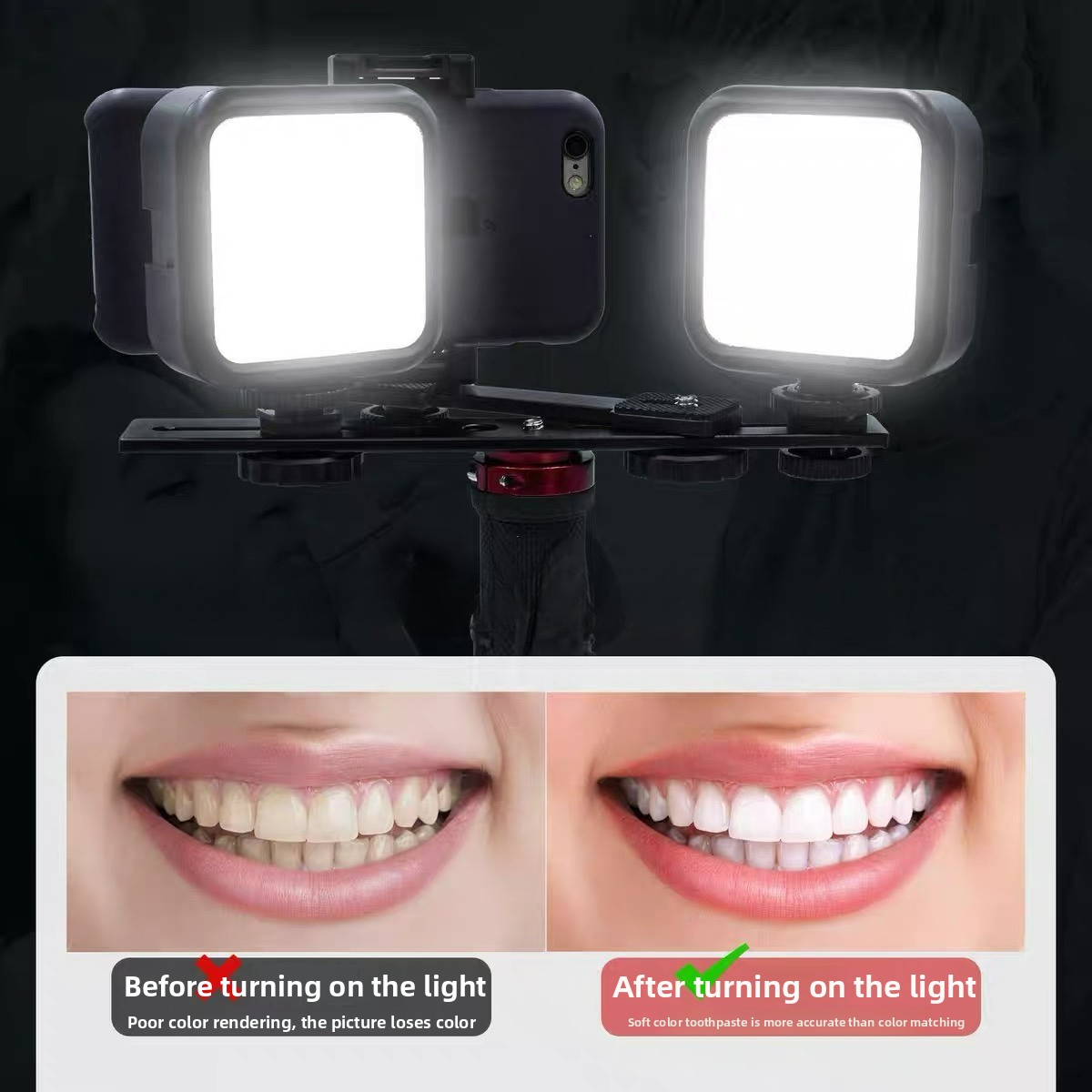 Photography Mobile Lighting - 블루투스 구강 사진 조명 LED 플래시