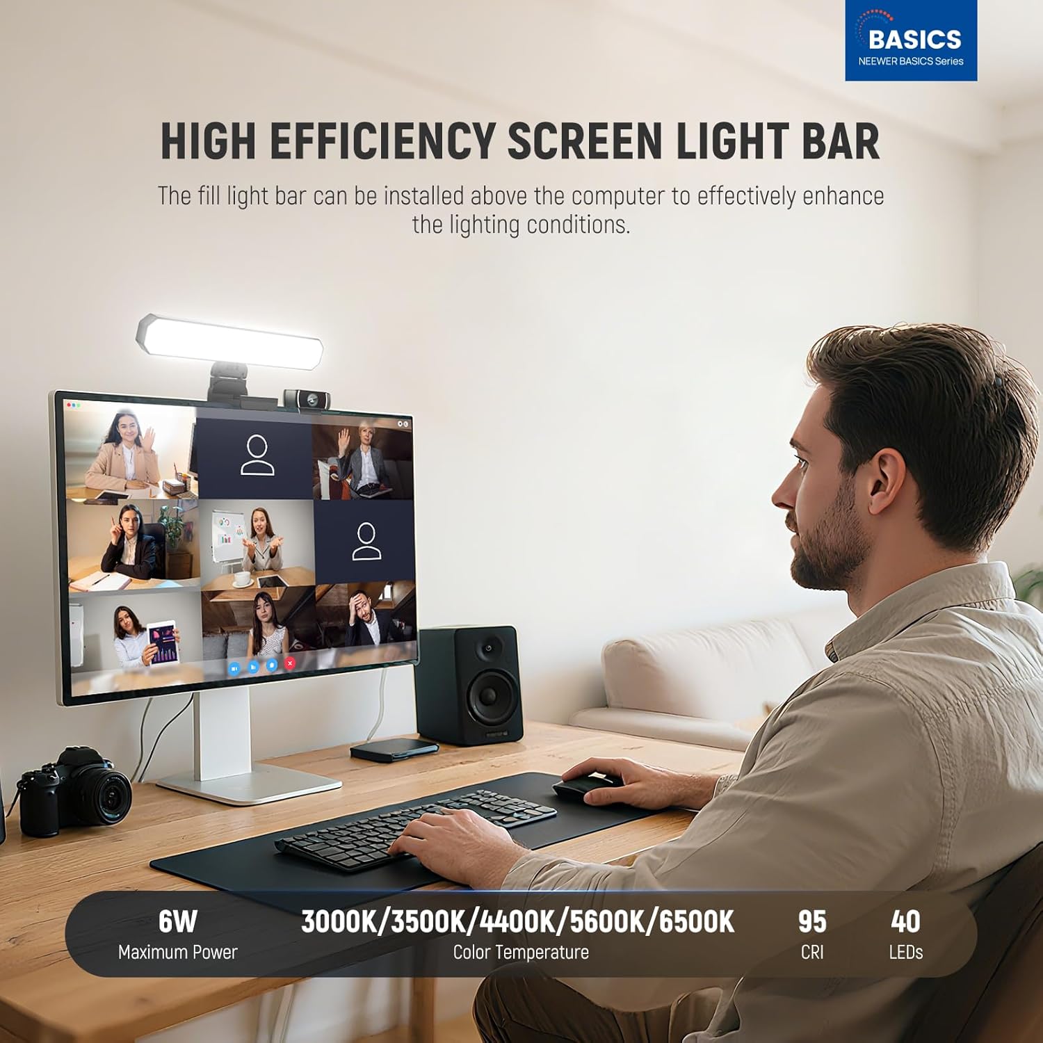 NEEWER 베이직 6W 모니터 라이트 바 (리모컨/터 - Photography Lighting Description 리뷰 및 가격