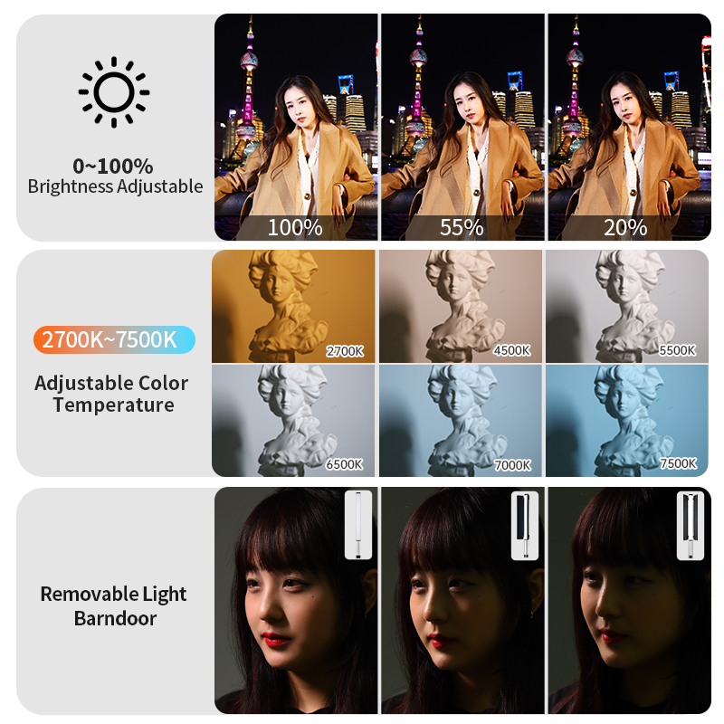 진베이 EFT-220BI 휴대용 바이컬러 비디오 라이트 - Photography Lighting Handheld 리뷰 및 가격
