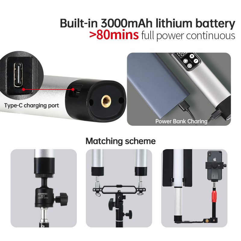 진베이 EFT-220BI 휴대용 바이컬러 비디오 라이트 - Photography Lighting Handheld 리뷰 및 가격